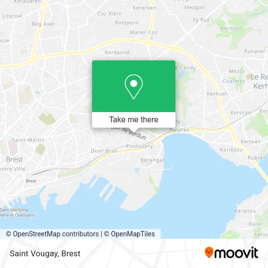 Saint Vougay map