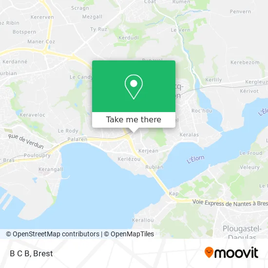 B C B map