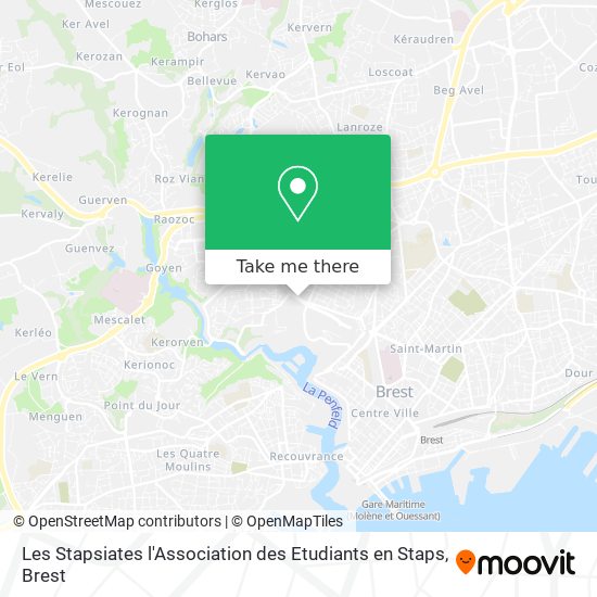 Les Stapsiates l'Association des Etudiants en Staps map
