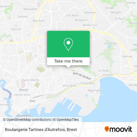 Boulangerie Tartines d'Autrefois map