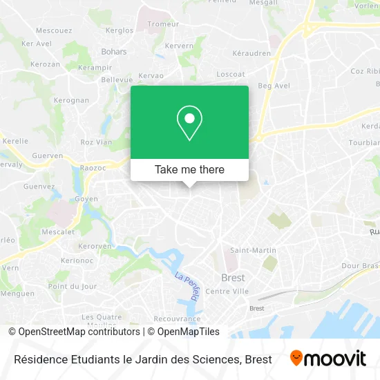Résidence Etudiants le Jardin des Sciences map