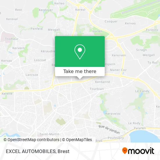 EXCEL AUTOMOBILES map