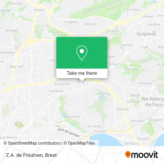 Z.A. de Froutven map