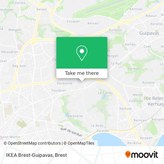 IKEA Brest-Guipavas map