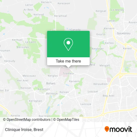 Clinique Iroise map