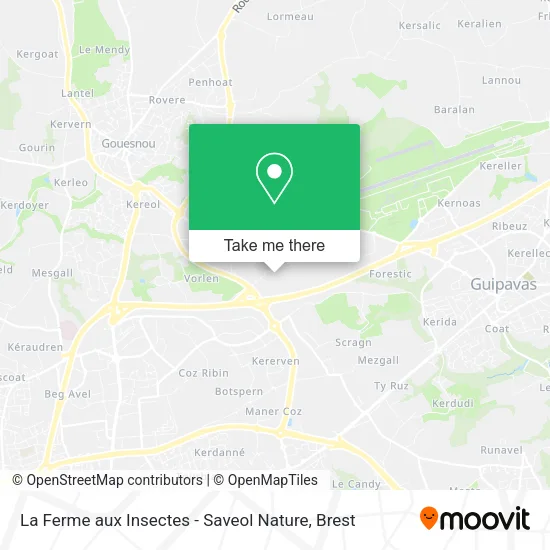 La Ferme aux Insectes - Saveol Nature map
