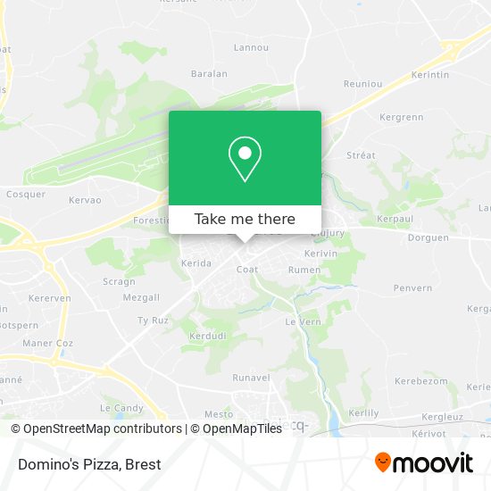 Domino's Pizza map