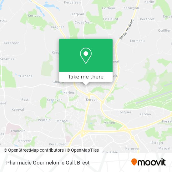 Pharmacie Gourmelon le Gall map