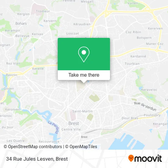 34 Rue Jules Lesven map