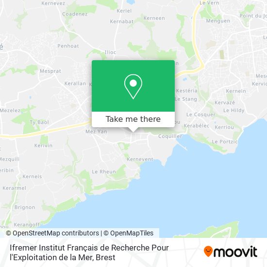 Ifremer Institut Français de Recherche Pour l'Exploitation de la Mer map