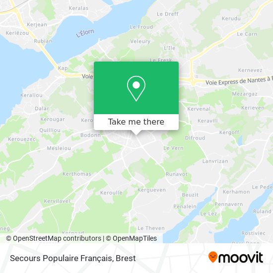 Secours Populaire Français map