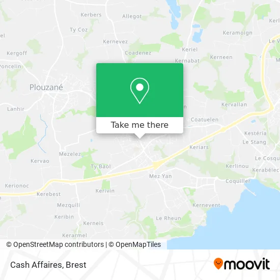 Cash Affaires map