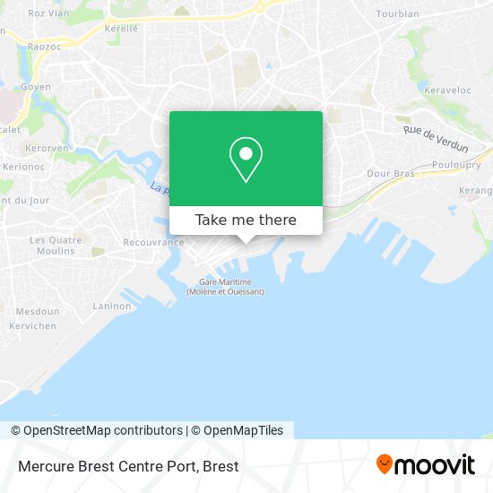 Mercure Brest Centre Port map