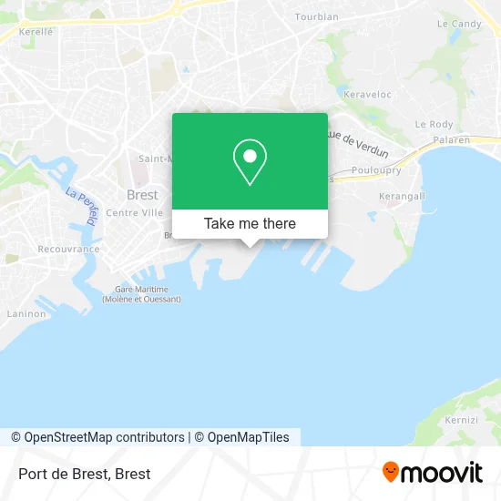 Port de Brest map