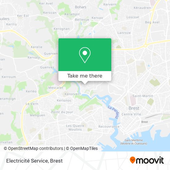 Electricité Service map