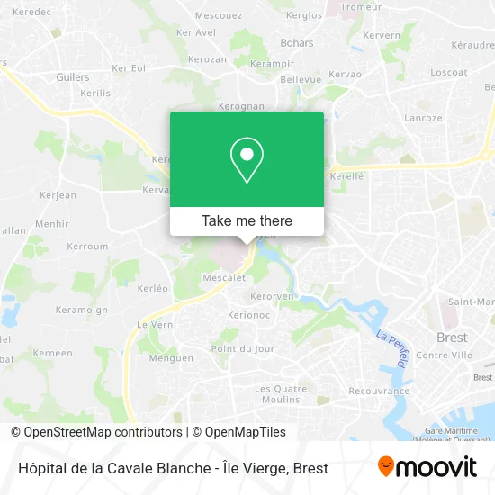 Hôpital de la Cavale Blanche - Île Vierge map