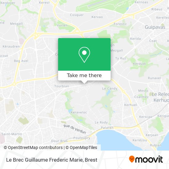 Le Brec Guillaume Frederic Marie map