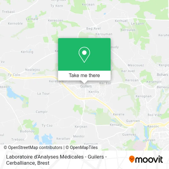 Laboratoire d'Analyses Médicales - Guilers - Cerballiance map