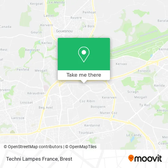 Techni Lampes France map