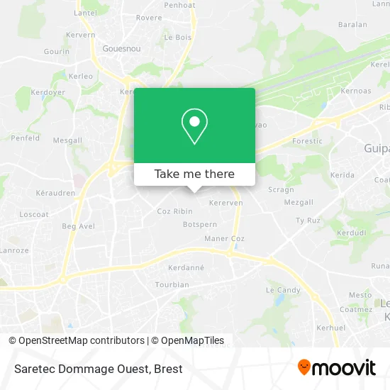 Saretec Dommage Ouest map