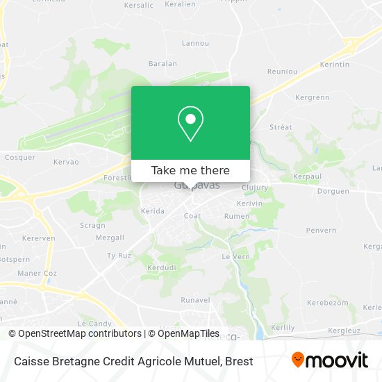 Caisse Bretagne Credit Agricole Mutuel map