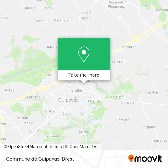 Commune de Guipavas map