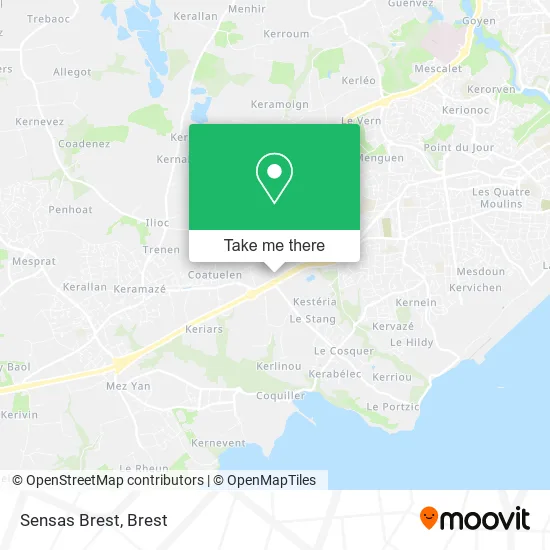 Sensas Brest map