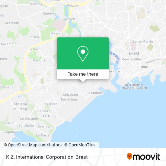 K.Z. International Corporation map