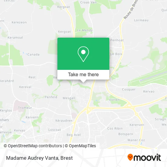 Madame Audrey Vanta map