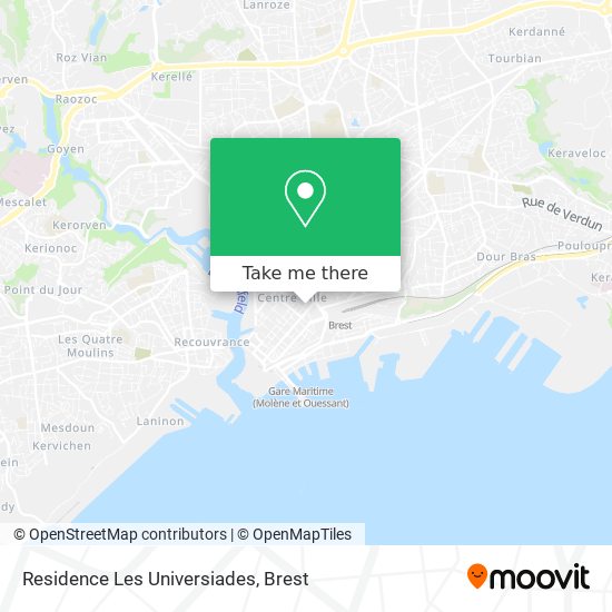 Residence Les Universiades map