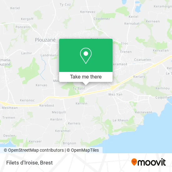 Filets d'Iroise map
