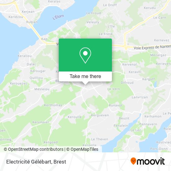 Electricité Gélébart map