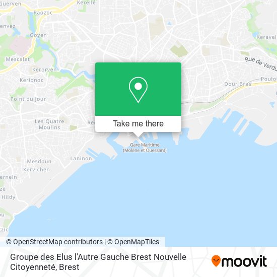 Groupe des Elus l'Autre Gauche Brest Nouvelle Citoyenneté map