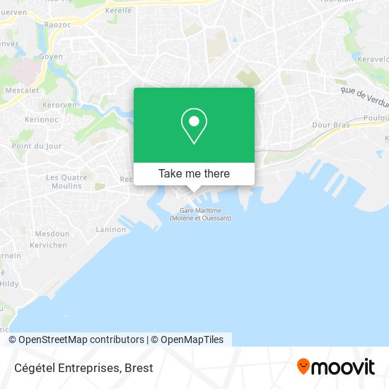 Cégétel Entreprises map