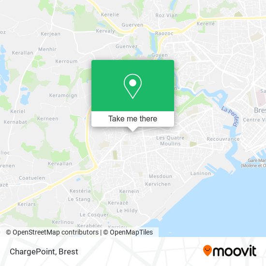 Mapa ChargePoint