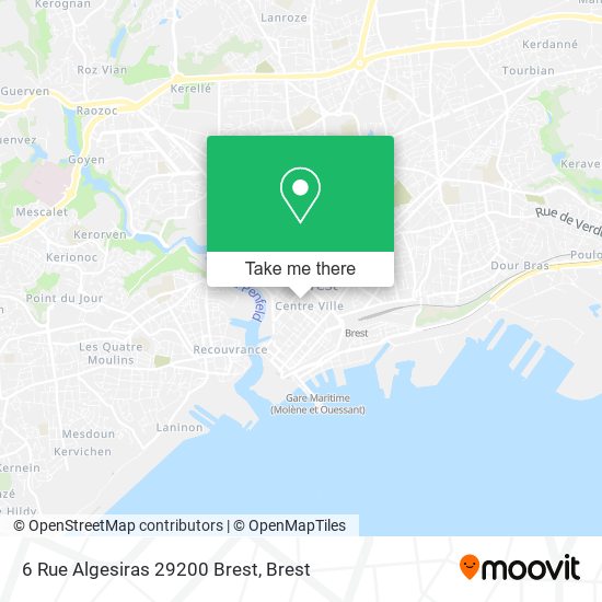 6 Rue Algesiras 29200 Brest map