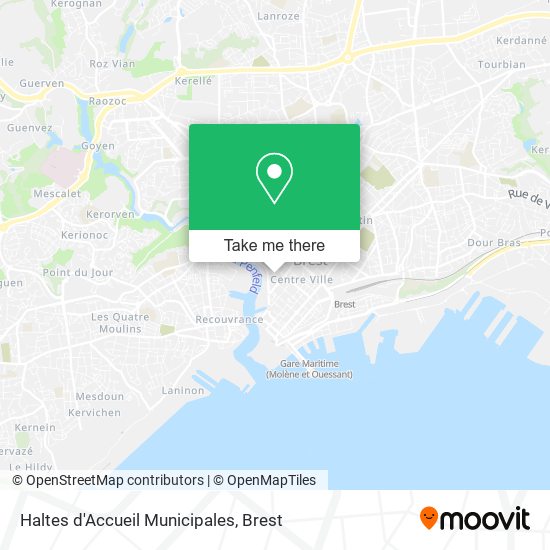 Haltes d'Accueil Municipales map