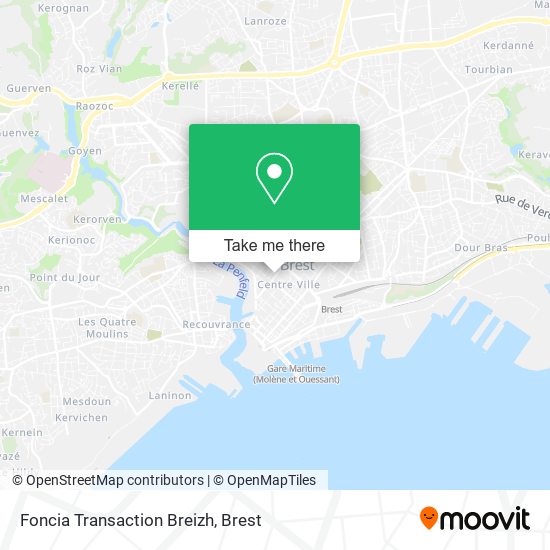 Foncia Transaction Breizh map