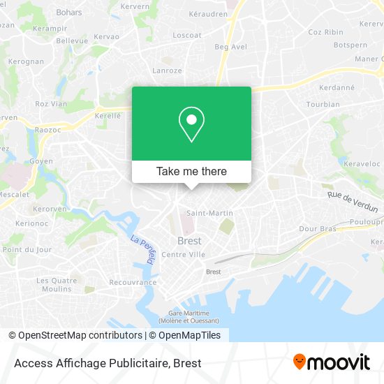 Access Affichage Publicitaire map
