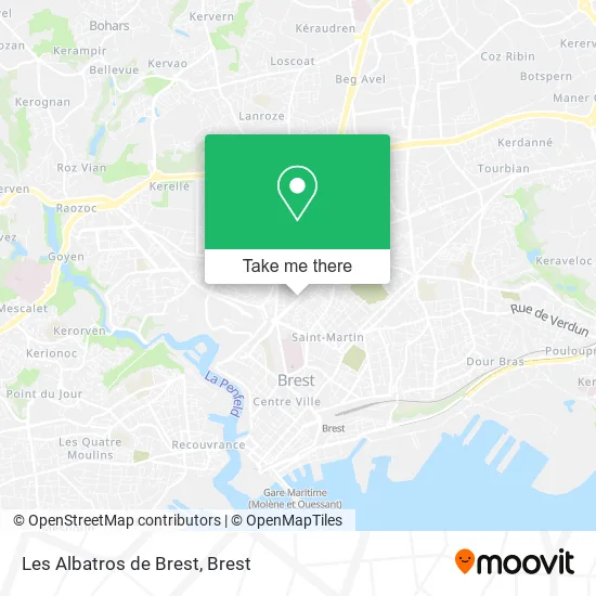 Les Albatros de Brest map
