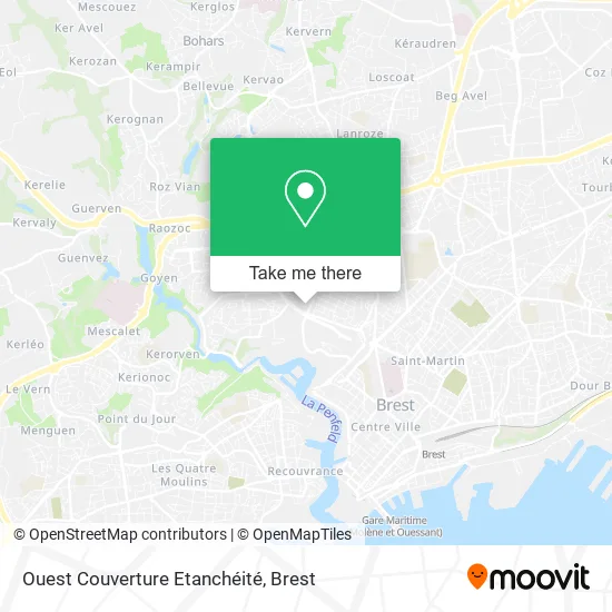 Ouest Couverture Etanchéité map