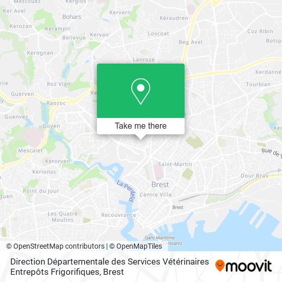 Direction Départementale des Services Vétérinaires Entrepôts Frigorifiques map