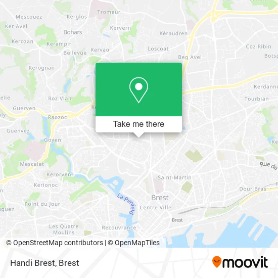 Handi Brest map