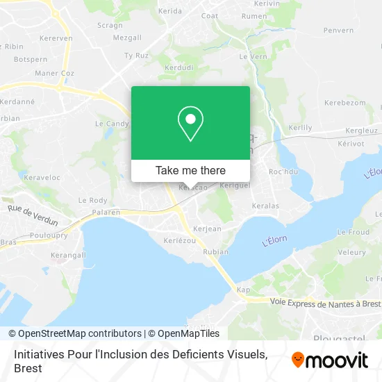 Initiatives Pour l'Inclusion des Deficients Visuels map