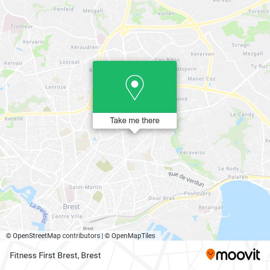 Mapa Fitness First Brest