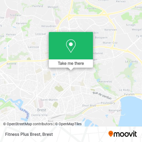 Fitness Plus Brest map