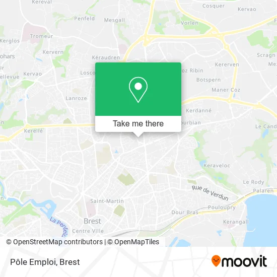Pôle Emploi map