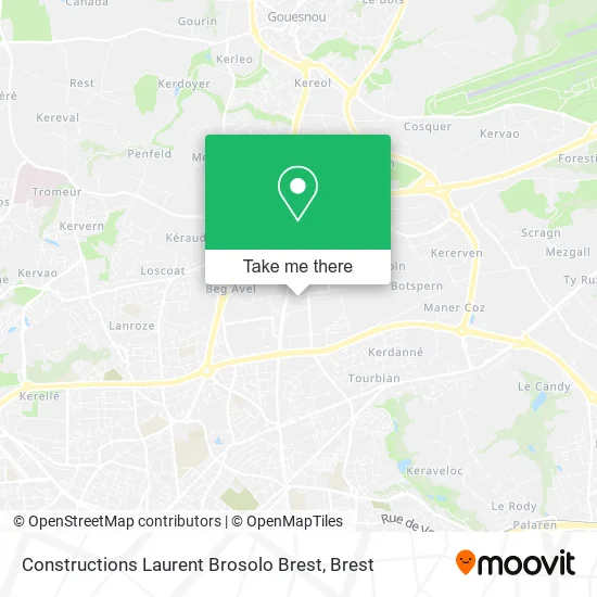 Constructions Laurent Brosolo Brest map