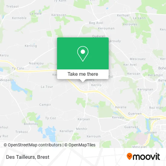 Des Tailleurs map