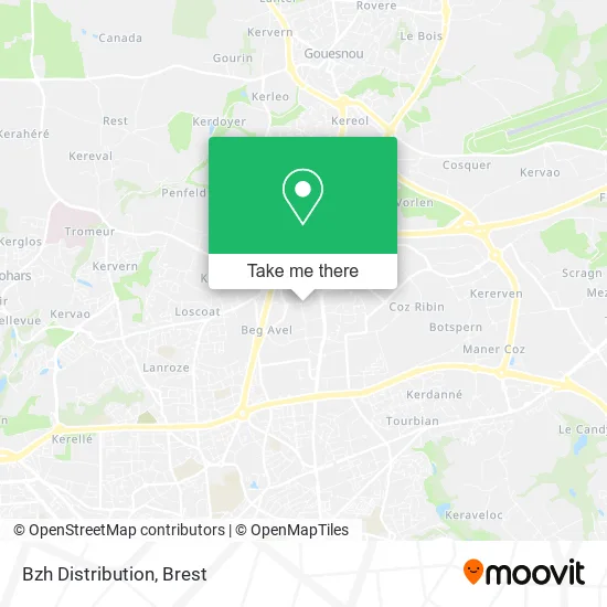 Bzh Distribution map